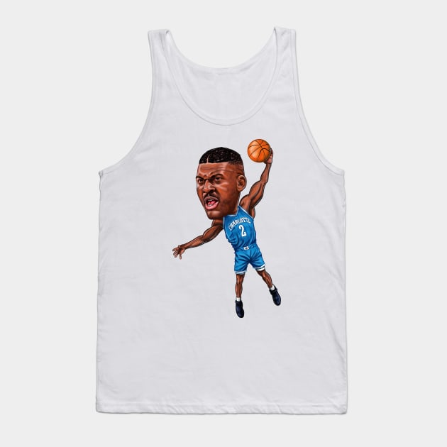 Larry Johnson Caricature Tank Top by tabslabred